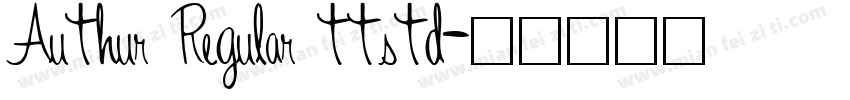 Authur Regular ttstd字体转换